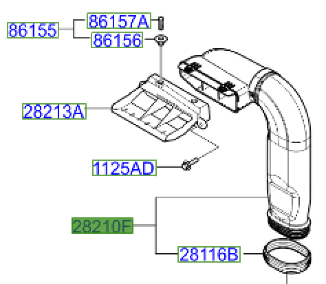 28210A5820.png Ceed Air Duct 2012-2018 - Image 1