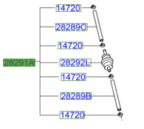 282912B700.png Ceed Turbo Charger Actuator Assembly 1.6 Petrol Engines 2013-2015 - Image 1