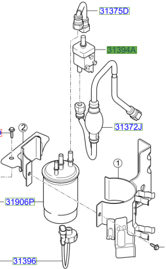 Sedona Fuel Heater 2.9 Diesel Engines 2006-2012