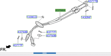 Kia Picanto 2011-2015 Gear Change Cables