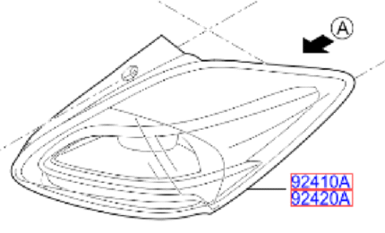 Ceed Near Side Rear Light Assembly 2006