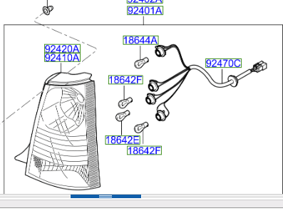 Kia Picanto 2004-2006 OSR Lamp