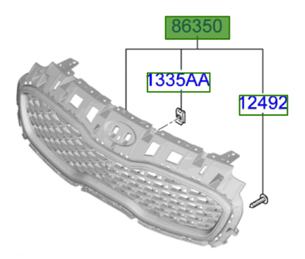 Kia Sportage 2018-2021 GTLine Front Grill