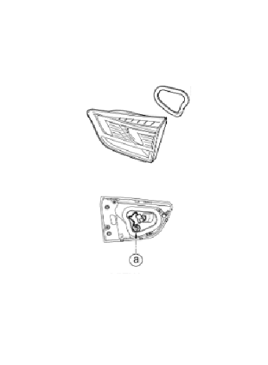 Kia Rio 2017-Present Nearside Rear Inner LED Light