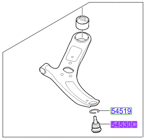 ball-joint-1-600x573-1.png Kia Rio 2011-2014 Front Lower Ball Joint - Image 1