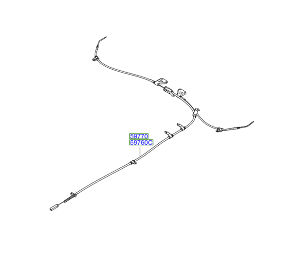cable-6-600x526-1.png Kia Sedona (2006-2012) Handbrake Cables - Image 1