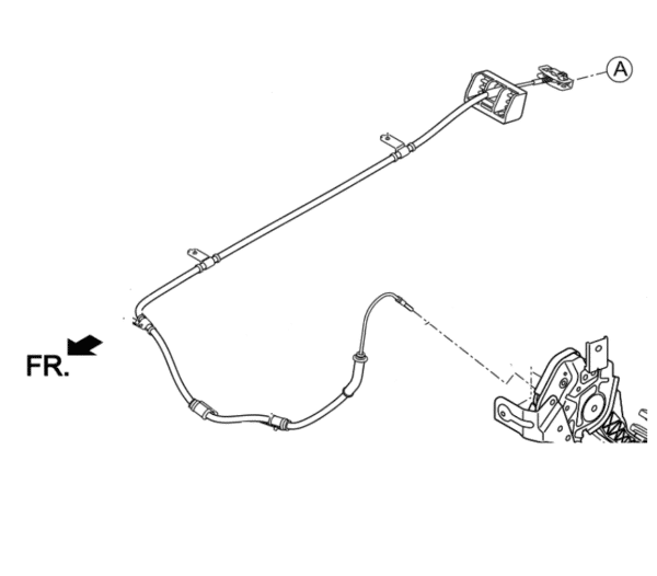 cable-7-600x526-1.png Kia Sportage 2015-2018 Hand Brake cable (Front) - Image 1
