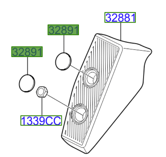 cap-13.png Kia Rio 2011-2015 Footrest Cap - Image 1