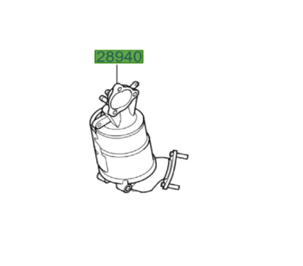 Kia Rio 2011-2014 Catalytic Converter (DPF)