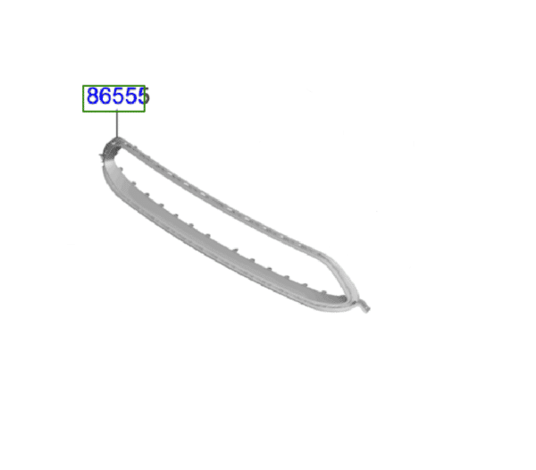 chrome-600x526-1.png Kia E-Niro 2018-2022 Lower Front Grille (blue) Chrome - Image 1