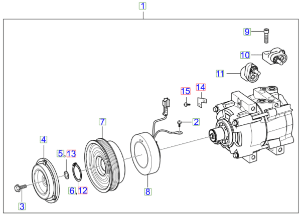 compressor-600x431-1.png Kia Sorento 2002-2006 Aircon Compressor - Image 1