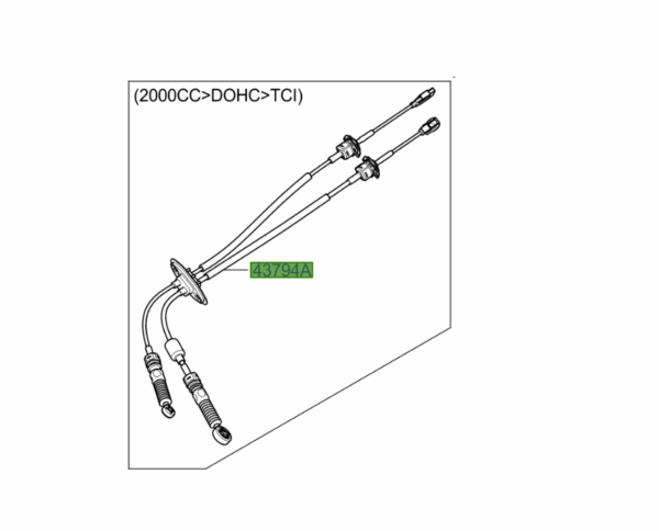 gear-600x484-1.png Kia Sportage 2014-2015 6 Speed Gear Selector Cables - Image 1