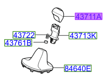 Kia Optima 2015-2018 Gear Knob
