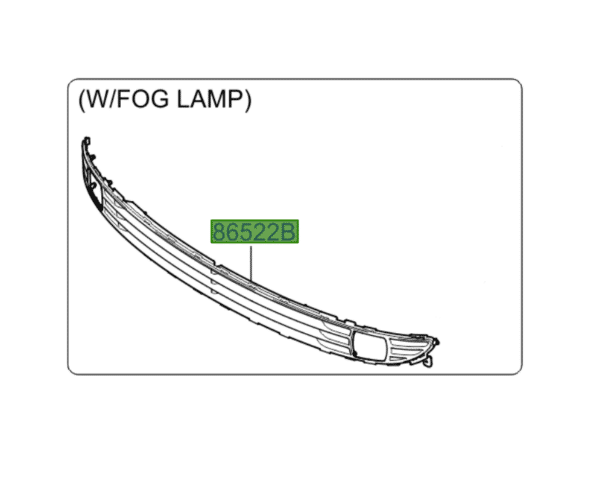 grill-14-600x484-1.png Kia Rio (2005-2011) Front Lower Grill (with fog lamps) - Image 1
