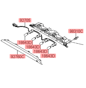 Kia Picanto 2017-Onwards High Level Brake Light