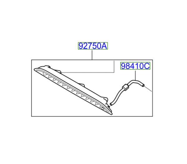 lamp-3-600x526-1.png Kia Rio 201-2017 High Level Brake Light - Image 1