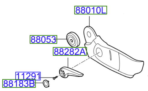 lever.png Kia Ceed 2012-2018 Seat Lever - Image 1