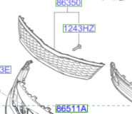 Kia Optima 2015-2018 Front Grille