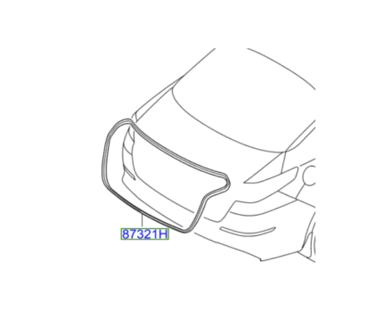 Kia Optima 2013-2015 Boot Aperture Seal