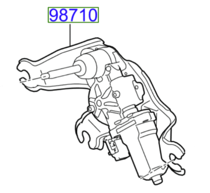 Kia Soul 2014-2019 Rear Wiper Motor