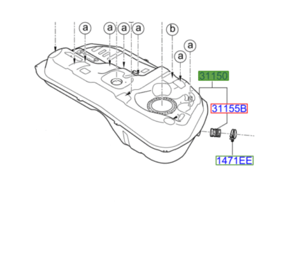 Kia Sportage 2010-2014 Diesel Fuel Tank