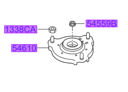 Kia Optima 2016-2018 Front Top Mount