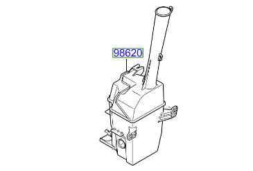 Kia Picanto (2011-2015) Washer Bottle
