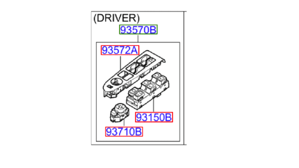 window-switch-2-600x338-1.png Kia Sportage 2010-2015 Drivers Window Control Switch Pack - Image 1